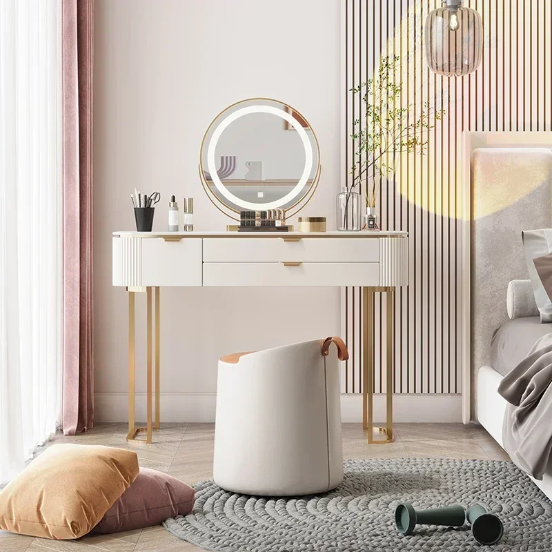 Living Room Vanity Dressing Makeup Table Mirror Mobile Bedroom Dresser Organizer Computer Mesa De Maquillaje Trendy Furniture