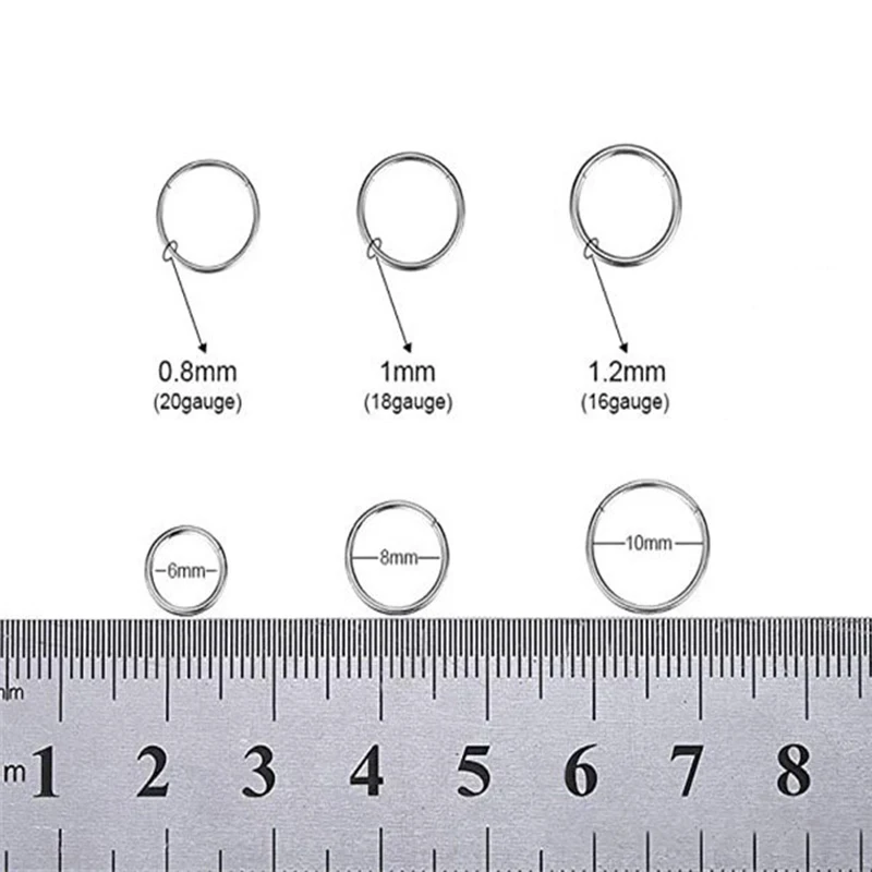 1pcs Surgical Steel Small Nose Rings Body Clips Hoop Tragus Septum Cartilage Piercing Jewelry For Women Men Girl Gift