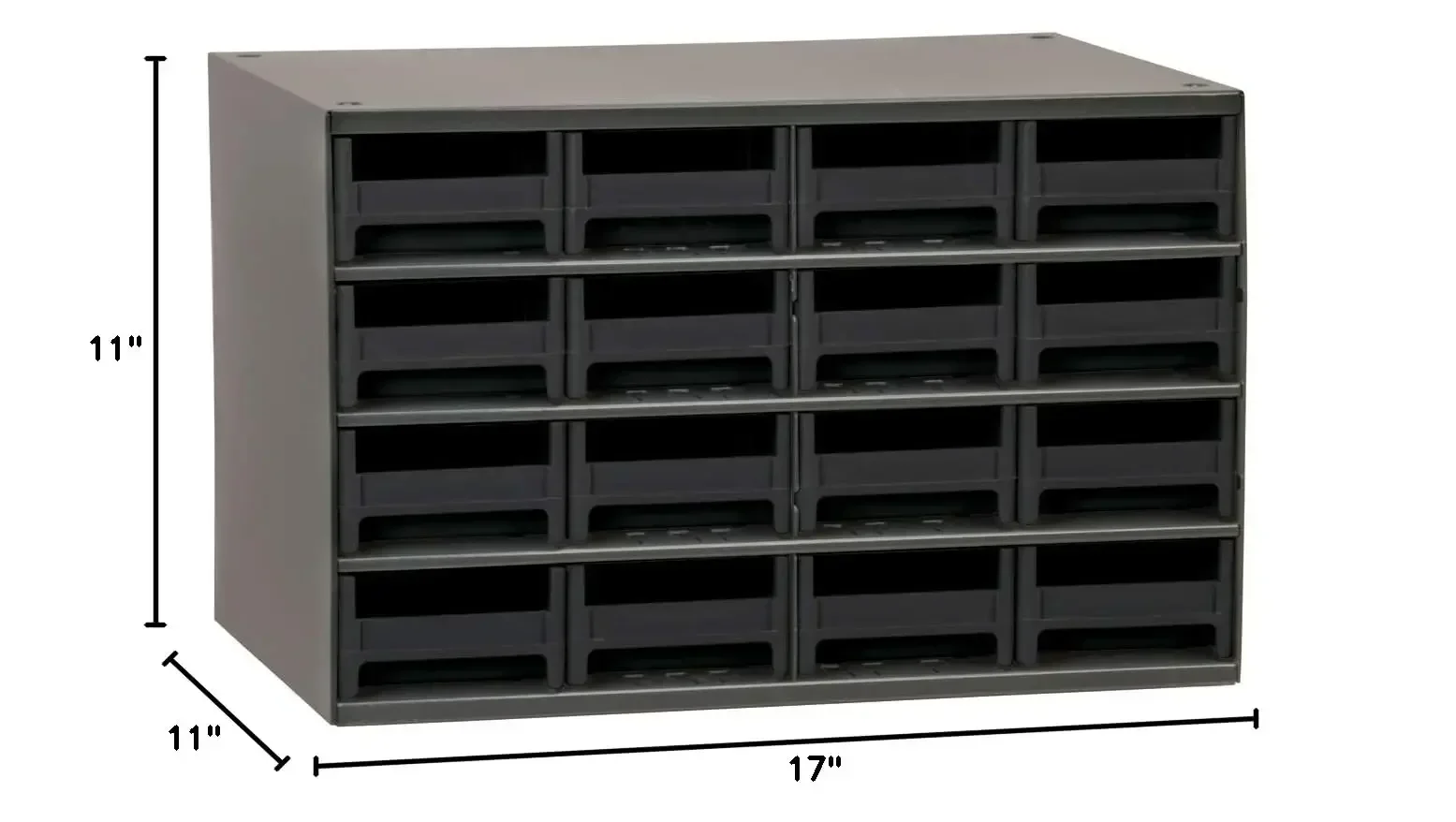 Akro-Mils-Armoire de rangement pour garage, petite quincaillerie, évalué pour N64., vis, boulons, kg et plus, 17 po W, 1999