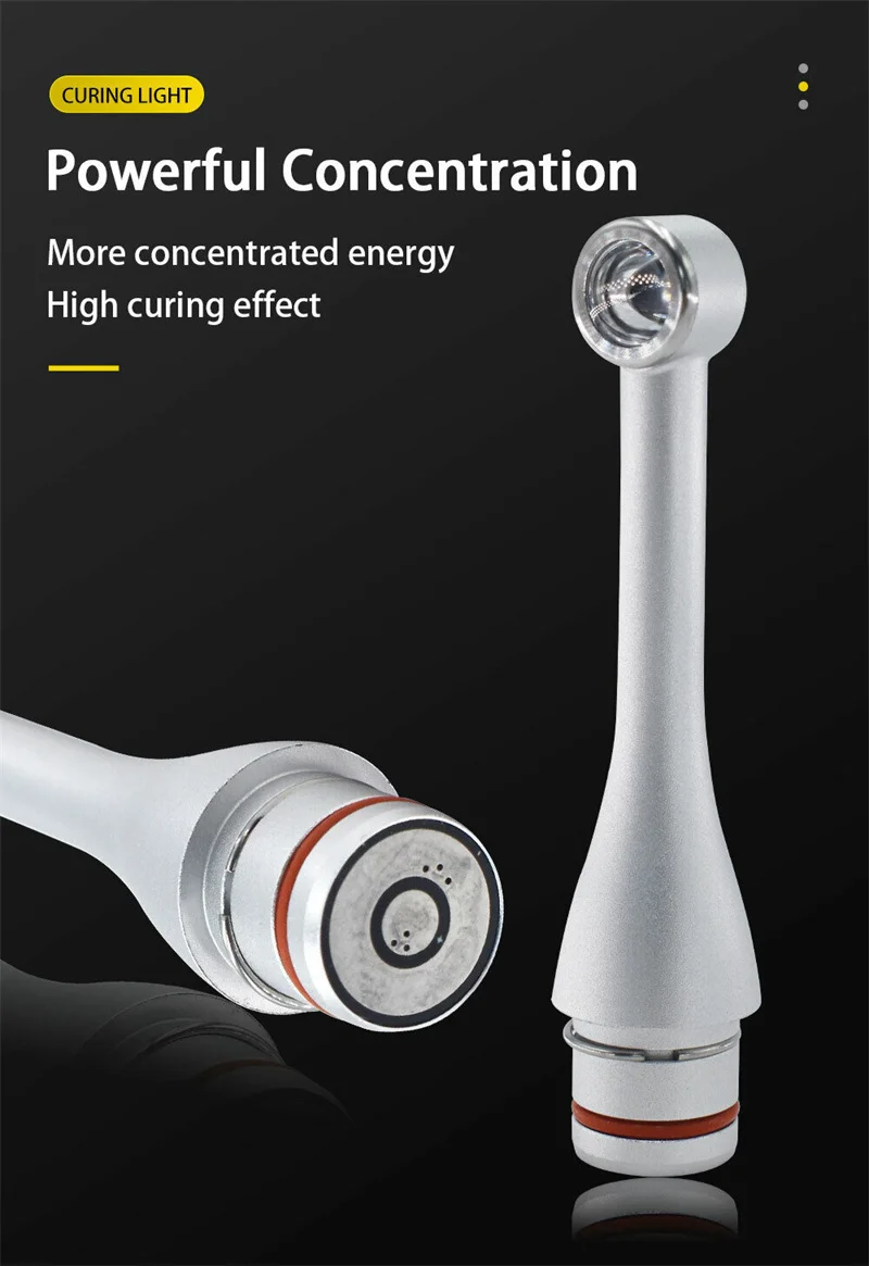 MaxCure9 Dental Drahtlose LED-Härtungslampe Photopolymer UV-härtendes Harzlicht Hochleistungs-2300 mW/cm2 Zahnheilkunde-Härtungsmaschine – Detail 6