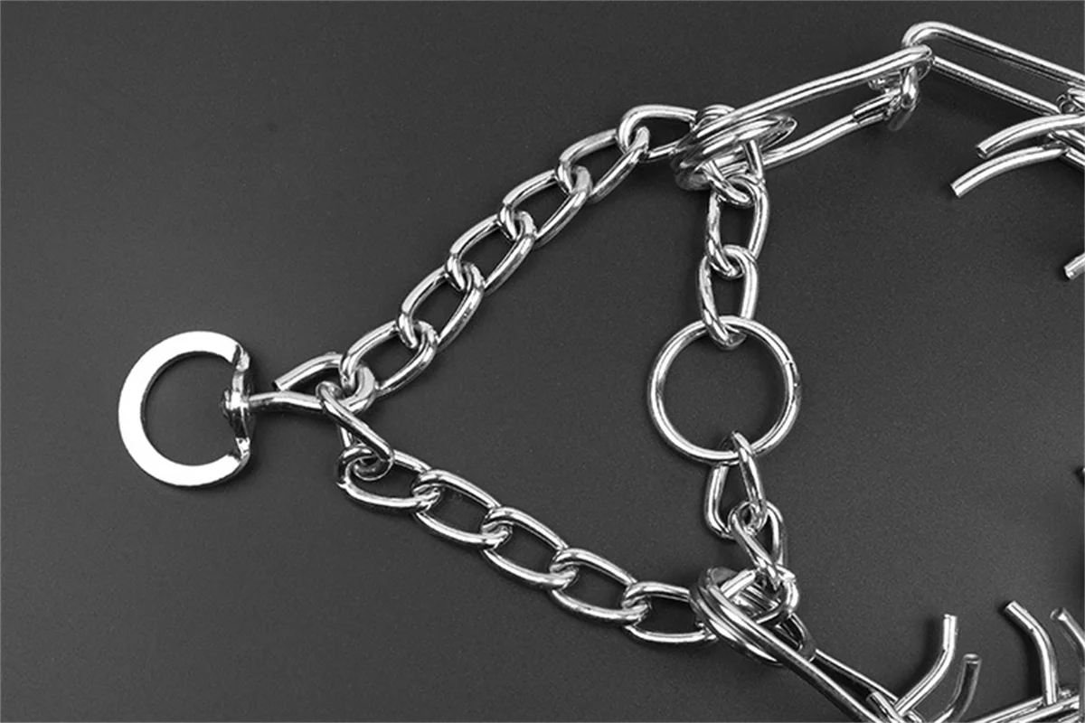 Effektives Pinch-Hunde-Trainingshalsband mit bequemen Gummispitzen, sicheres, verstellbares, abnehmbares Halsband für Haustiere – Detail 5