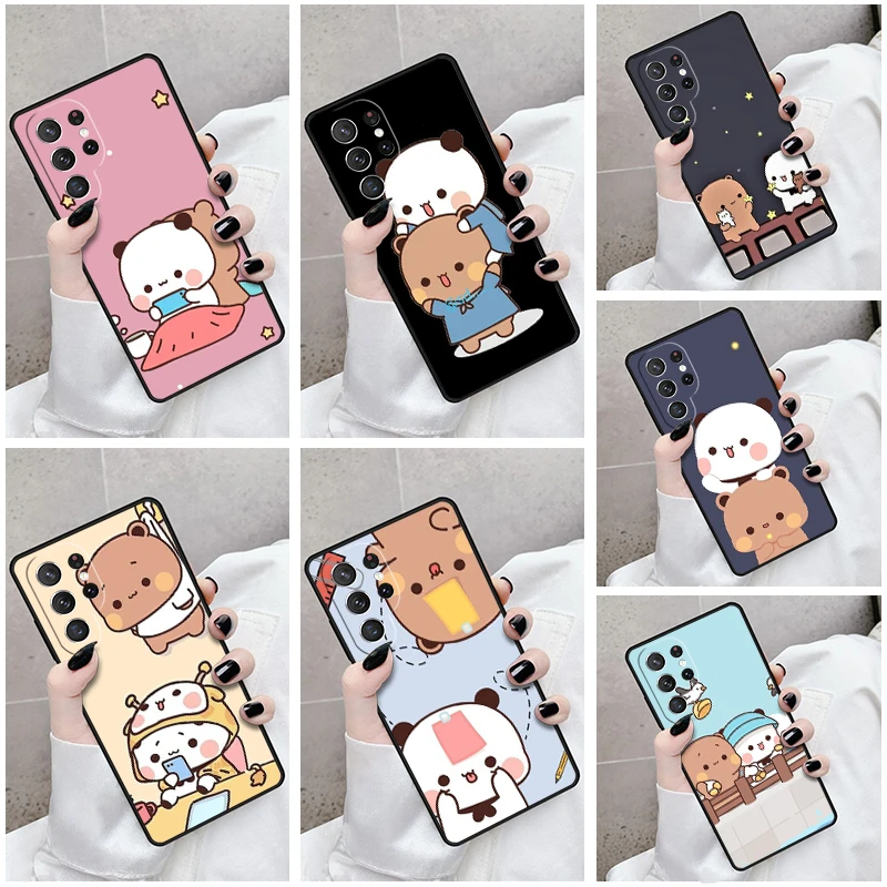 Phone Case For Samsung Galaxy S24 S23 S21fe S22 Ultra Plus Note 10 20 S8 S9 S10 Cover Cute BuBu DuDu