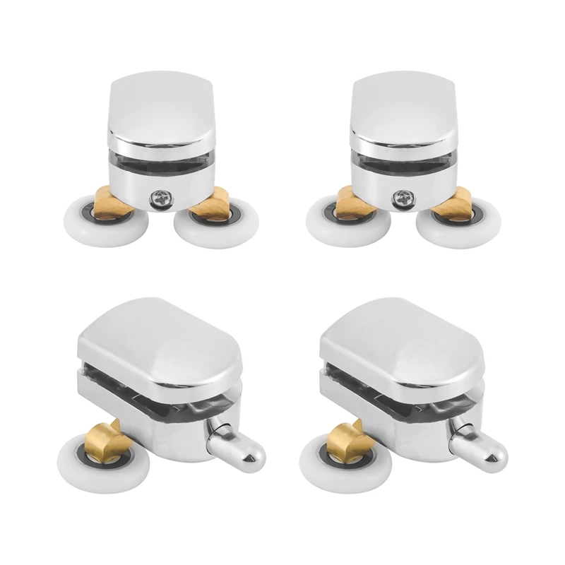 

4Pcs 23Mm Shower Door Rollers Sliding Shower Doors Wheels Replacement Roller Runner Wheel (2 Top & 2 Bottom )