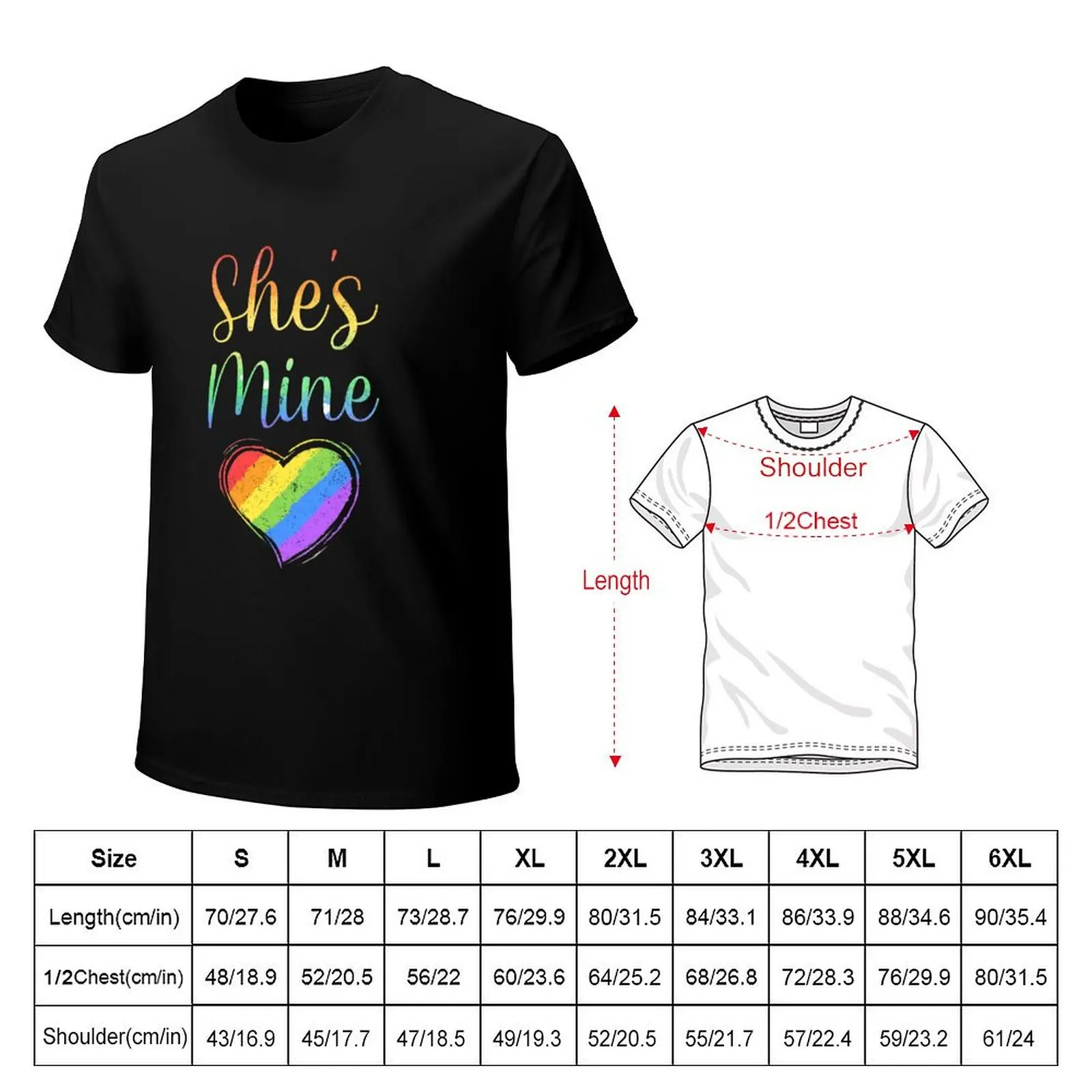 She’s Mine Lesbian Gift T-Shirt t shirt custom print T-Shirt