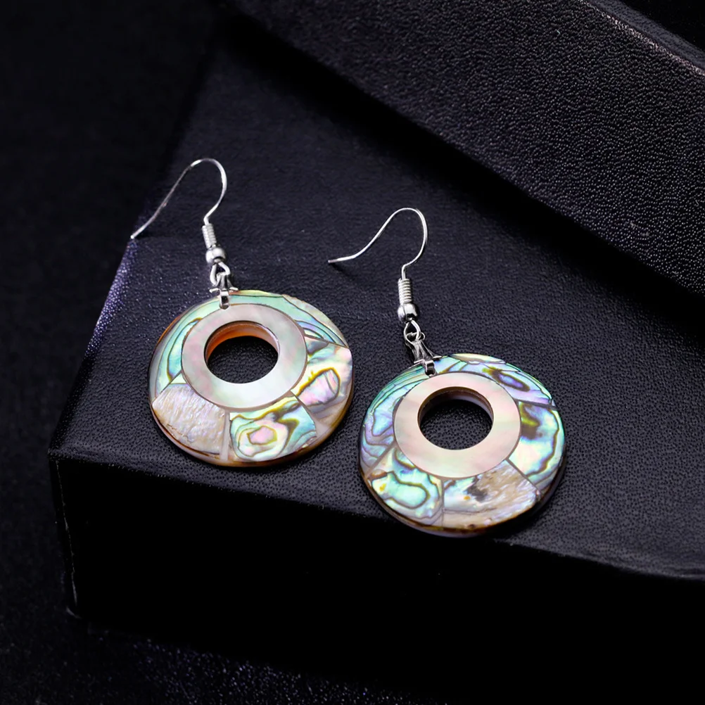 

1 Pair Abalone Shell Eardrops Lightweight Fashion Jewelry For Women Creative Unique Design Party Daily Accessory Gift Earrings