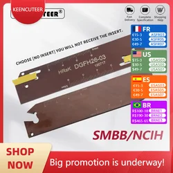 SMBB2026/2526/2032/2532/3232 Grooving Cut-Off Cutter Holder NCIH26-2 NCIH32-3 NCIH32-4 NCIH32-05 for SP200/300/400 Cut Off Blade