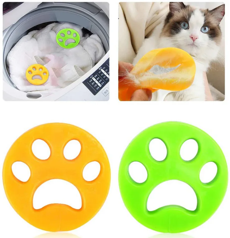 Pet Hair Remover Washing Machine Accessory Cat Dog Fur Lint Hair Remover Clothes Dryer Reusable Cleaning Laundry Dryer Catcher