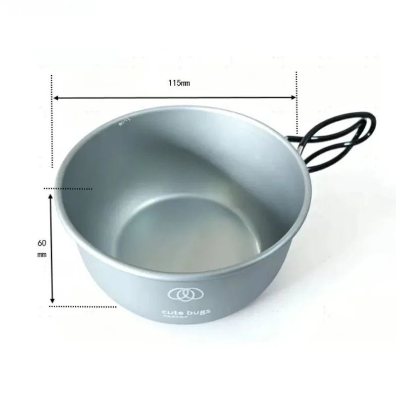 Lightweight Mini Pressure Cooker 1200ml with Bowl – Hard Anodized Aluminum, 80kPa, Titanium Handle for Camping, Hiking