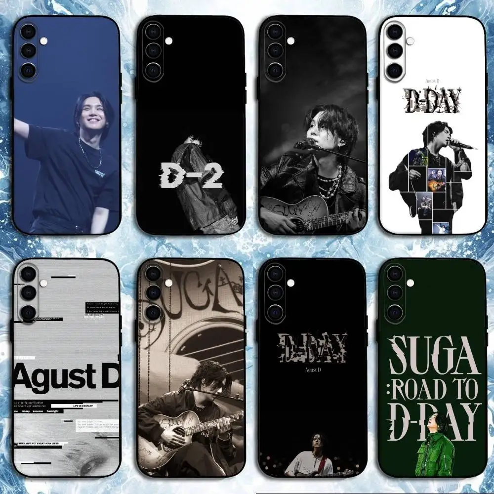 

S-SUGA D-DAYs Phone Case For Samsung Galaxy A73,A72,A71,A70,A53,A52,A51,Others Soft Black Shell