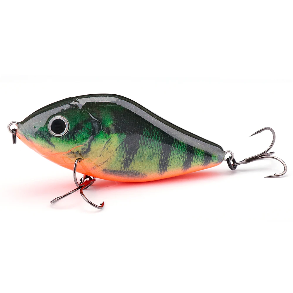 GOBASS Slider Jerkbait 6 cm/8 cm/10 cm Langsam sinkender Moschus Wobbler Pike VIB Harter Köder Kurbelköder Kunststoff Angelköder Pesca Leurre