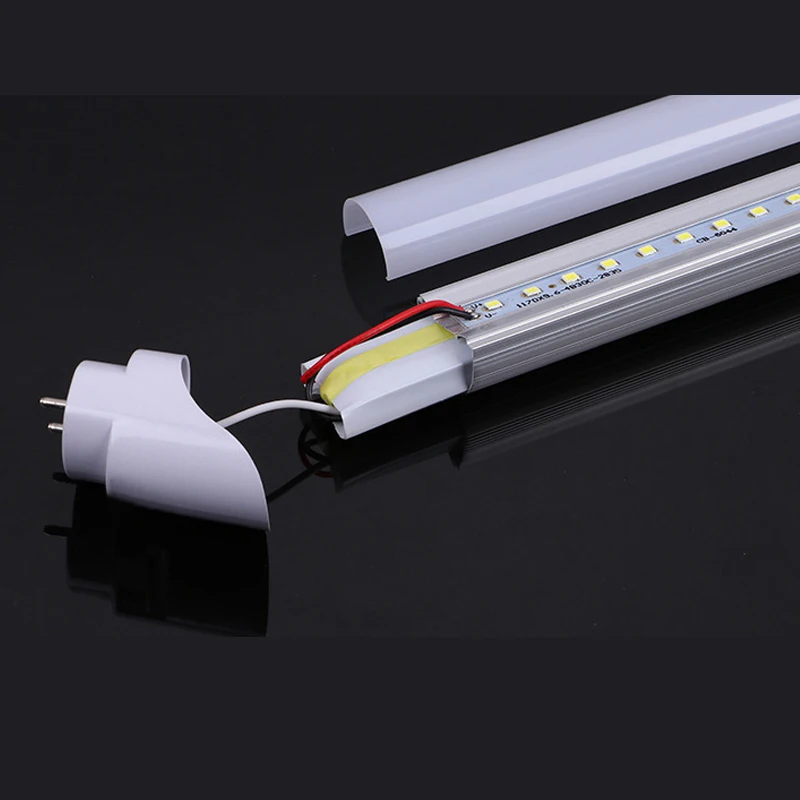 Imagem -04 - Lâmpada Fluorescente Led para Iluminação Doméstica Tubo de Alto Brilho Tubo Led t8 1200 mm 20w 24w Entrada ac 85265v 4ft 10 Peças Lote