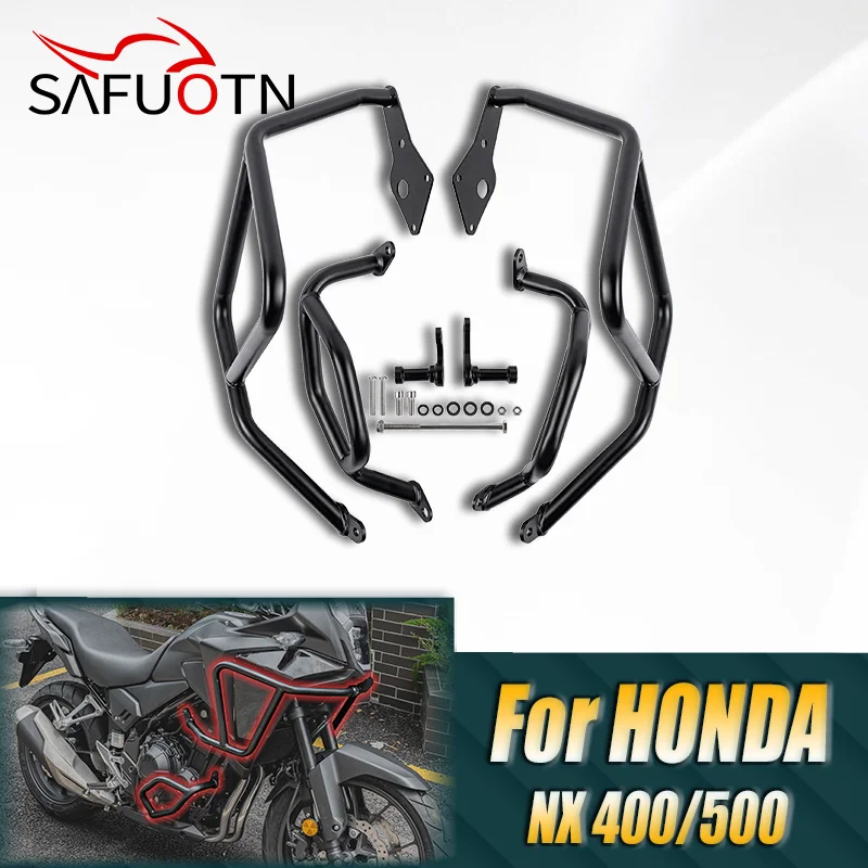 

Engine Guard Highway Crash Bar For Honda NX 400 500 2024 2025 Motorcycle Frame Protection Upper Bumper Accessories