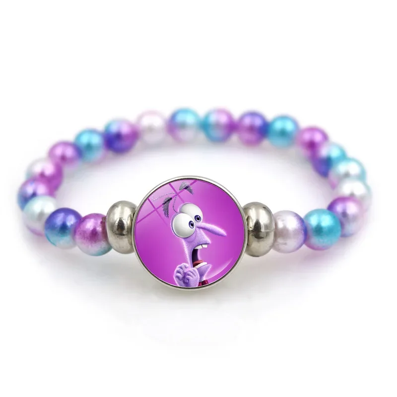 Disney Inside Out 2 Beaded Bracelet Girl Gift Hot Selling Accessory Emoticon Bracelet Beautiful Gift for Kindergarten Children