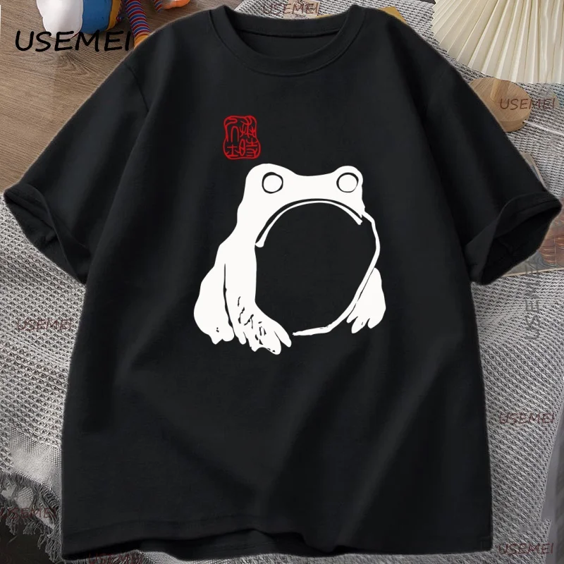Japanese Frog Matsumoto Hoji Toad T Shirt Frog Lover T-Shirt Men's Short Sleeve Y2k Clothes Man Clothing Casual High Quality Tee
