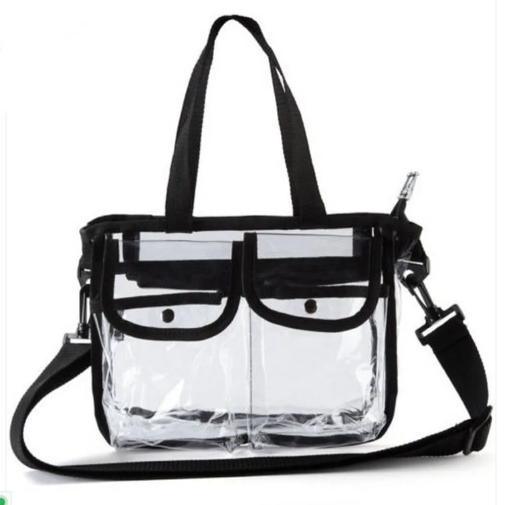 New PVC Makeup Pouch Portable Women Shoulder Bag Travel Transparent Beach Bag