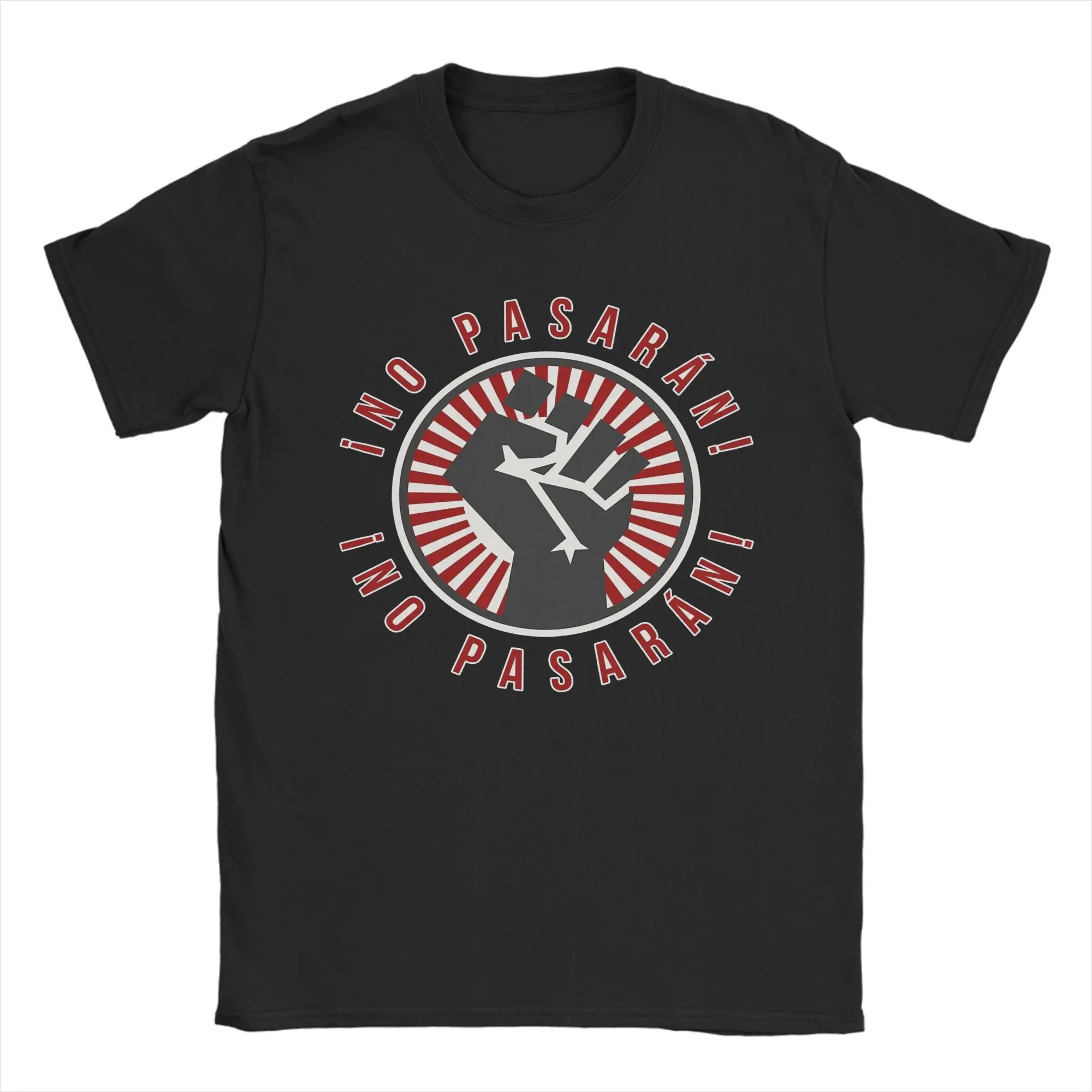 Men Women's No Pasaran anti fascist T Shirts  Pure Cotton Clothes Novelty Short Sleeve O Neck Tees Gift Idea T-Shirt