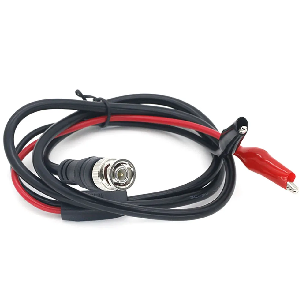 Cavo di prova BNC maschio a doppio clip Cavo per notebook Cavo di alimentazione per accessori di monitoraggio da Q9 a doppio morsetto
