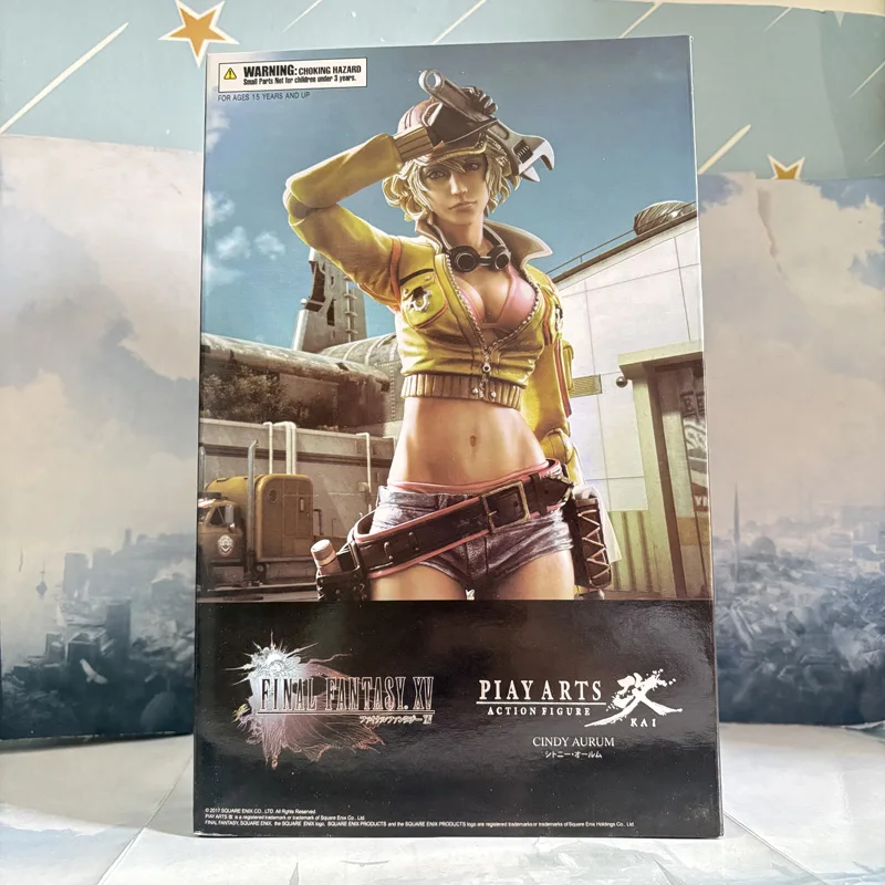 

PLAY ARTS Kai XV Sexy Girl Cindy Aurum Action Figure 1/6 Collection Model Toys Bookshelf Ornament Birthday Gifts 26cm Figuras