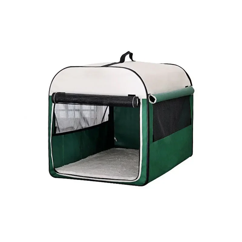 Green Kennel Warm Large House Summer Dog Cage With Breathable Mesh Indoor Outdoor Portable And Foldable Pet Tent Four Seasons