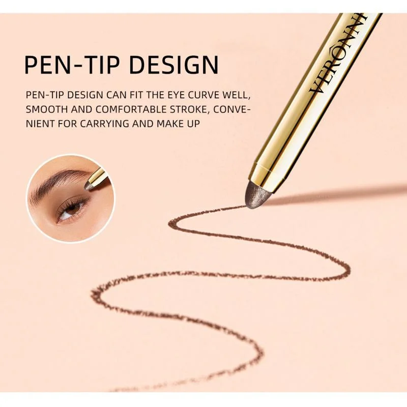 6 Kleuren Parelmoer Oogschaduw Potlood Waterdicht Langdurige Glitter Glinstert Oogschaduw Pen Eyeliner Stok Ogen Make-Up Tools