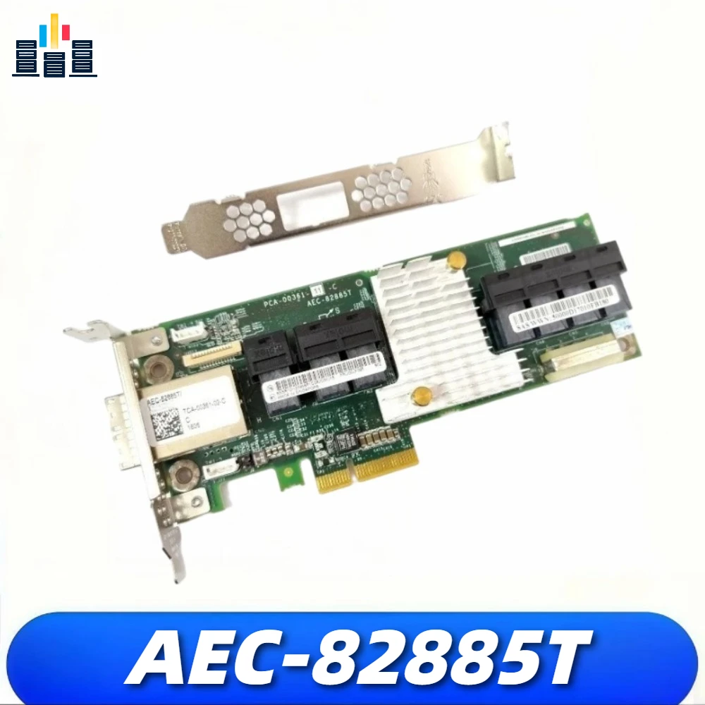 AEC-82885T 12Gbps 36-Port SAS/SATA Expander Card 9x SFF-8643 – PCIe Form Factor, for HBA/RAID JBOD Backplane