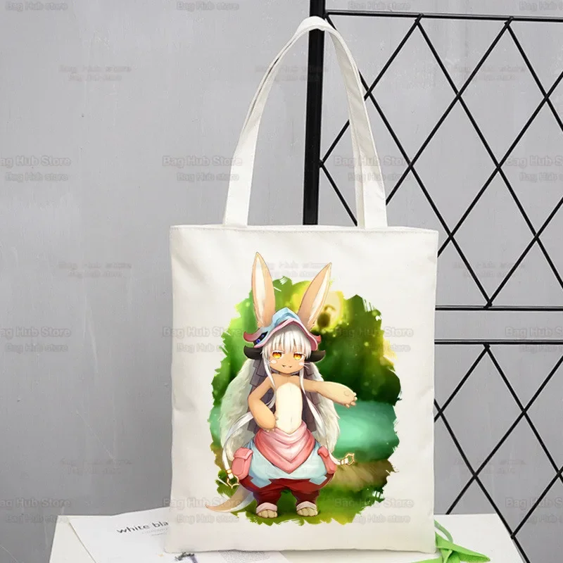 Made In Abyss Japanese Anime Handbags Canvas Riko Reg Tote Bag Shopping Lyza Nanachi Travel Eco borsa a tracolla riutilizzabile