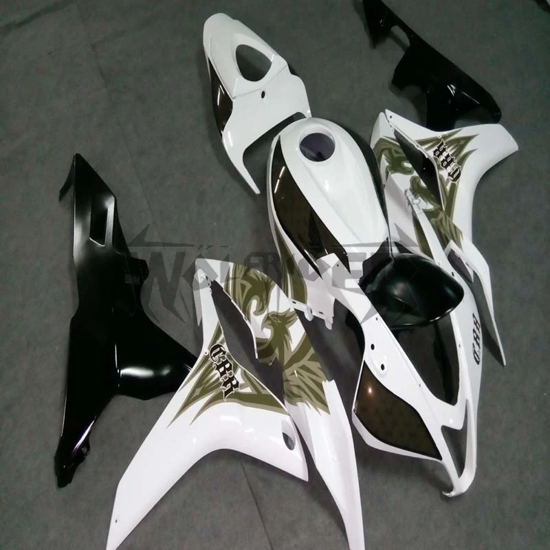 INJECTION MOLD Fairing for CBR600RR 2007-2008 white black CBR 600RR F5 07 08 bodywork kit motorcycle fairings