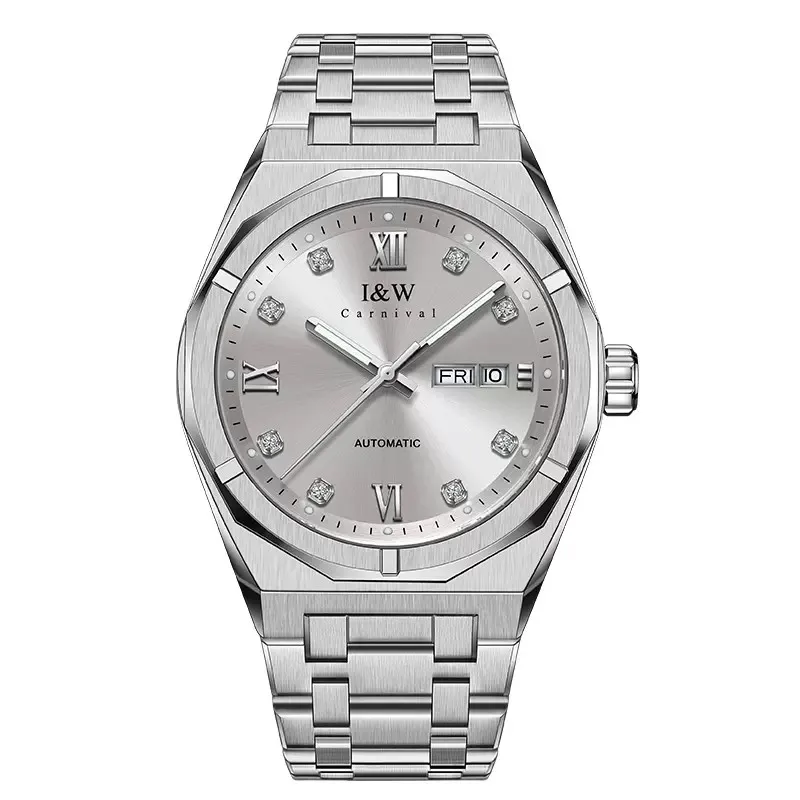 Carnival Brand High End Series Luxury Imported Movement Mechanical Watch Men Sapphire Steel Waterproof Automatic Watches Mens