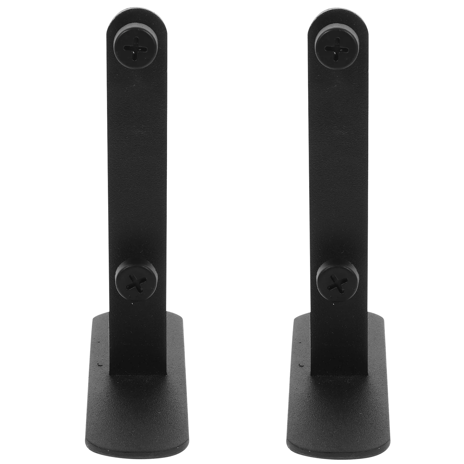 

2 Pcs Desktop Stand Perfboard Brackets Pegboard Display Table Mount Tabletop Black Clamp Accessories