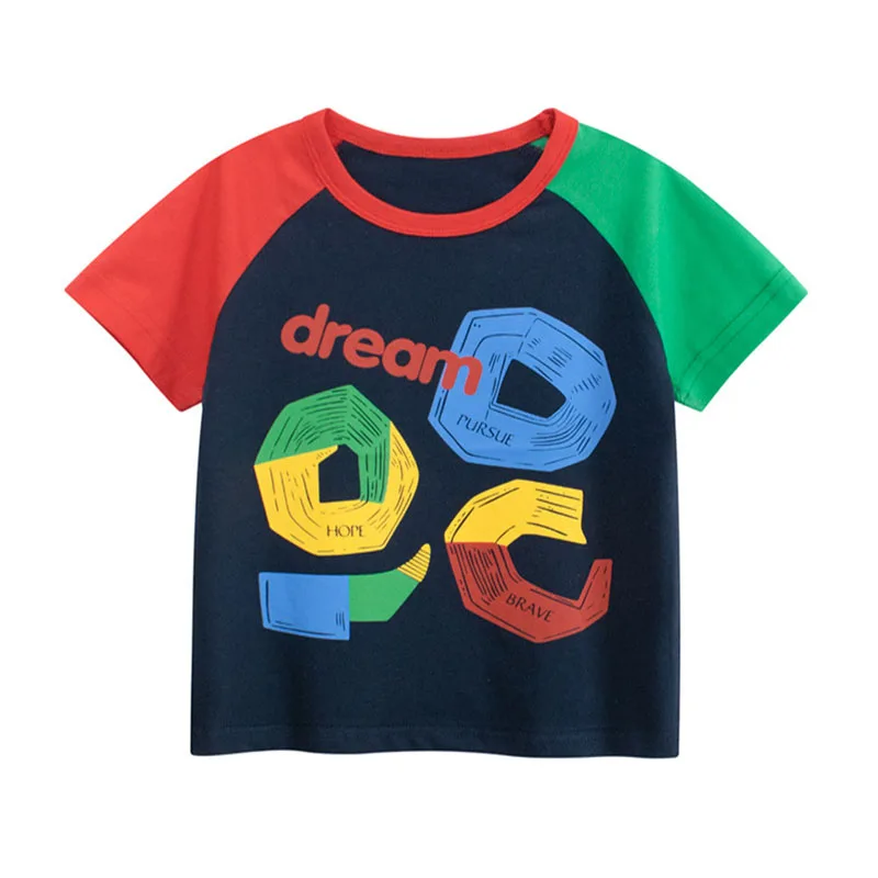 

Hot Selling Boys Girls Summer Baby T Shirts Short Sleeve Cartoon Printed Toddler Tees Tops Boys Girls Clothing