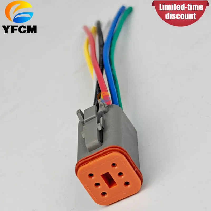 For Cat E312 320B/C/D 323 325B Throttle Motor Plug Oil Motor Plug Wiring Harness Excavator