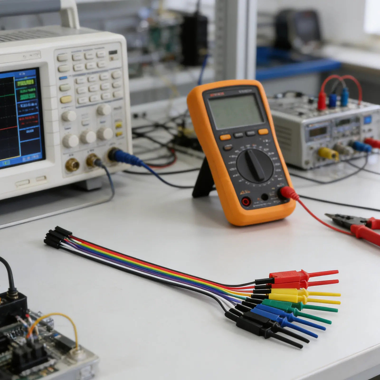 Precision Circuit Testing Clips Mini Hook Test Clips Jumper Wires Logic Analyzer Probe Kit Smd Pcb Debugging Electronics Test