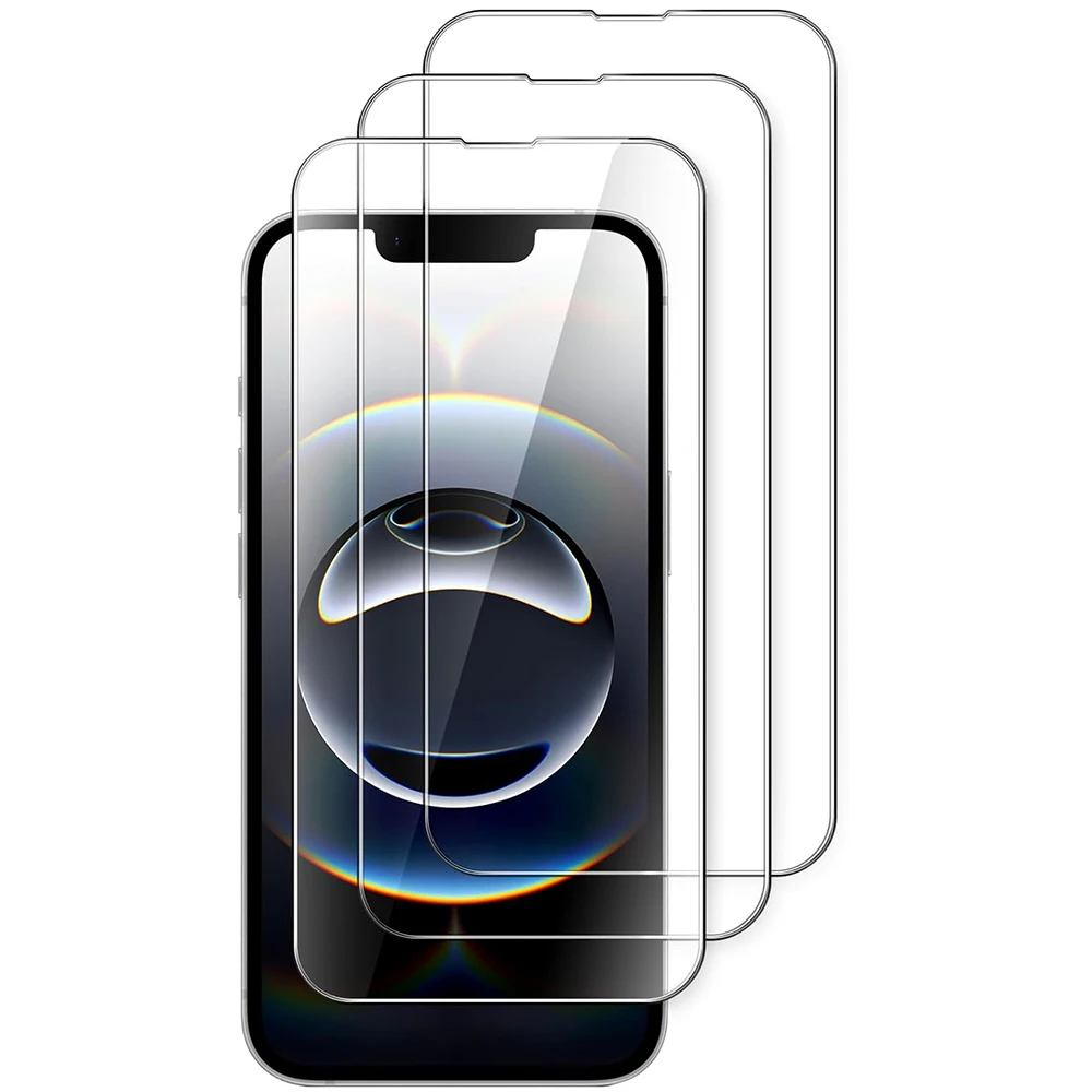 3er-Pack Panzerglas Displayschutzfolie für iPhone 17E 16E 17 Air 16 Pro Max 15 Plus 14 13 Mini 12 11 SE 2022 2020 Schutz