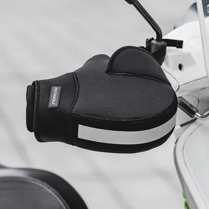 

Furniture For Winter Motorcycle Windshield Plush For Comfort And Warmth Handlebar Cover Reflective Windproof Handle Cove