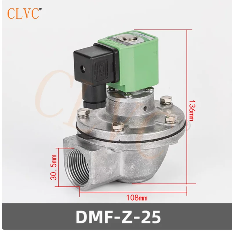 Electromagnetic pulse valveDMF-Z-20/25/40S/50S/62S/ right angle pulse solenoid valve DC24V AC220V diaphragm bag filter