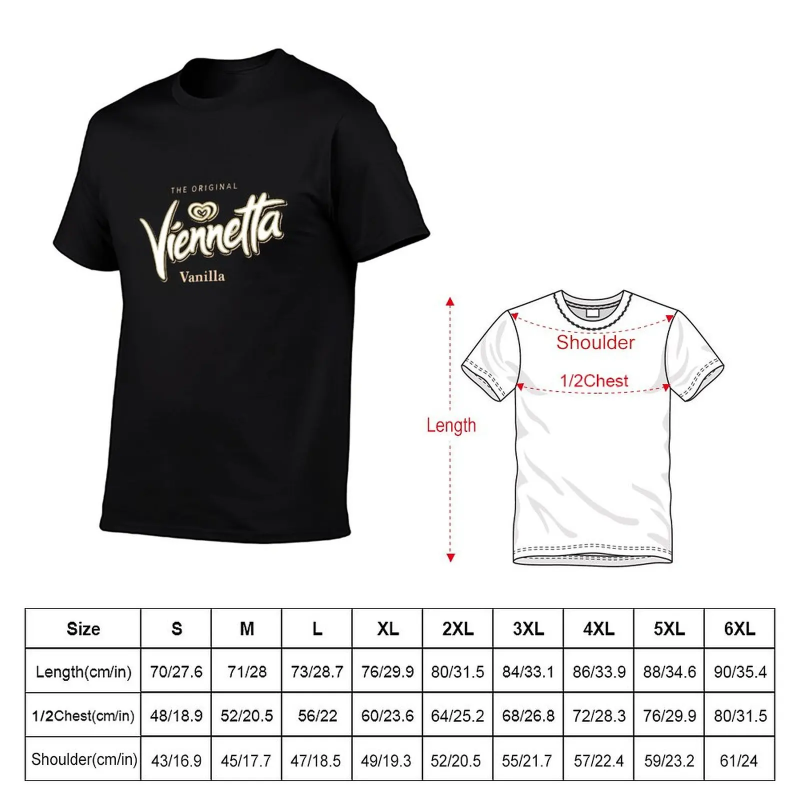 Viennetta Vanilla Ice Cream design T-Shirt man t shirt cotton high quality cotton t shirt pack T-Shirt