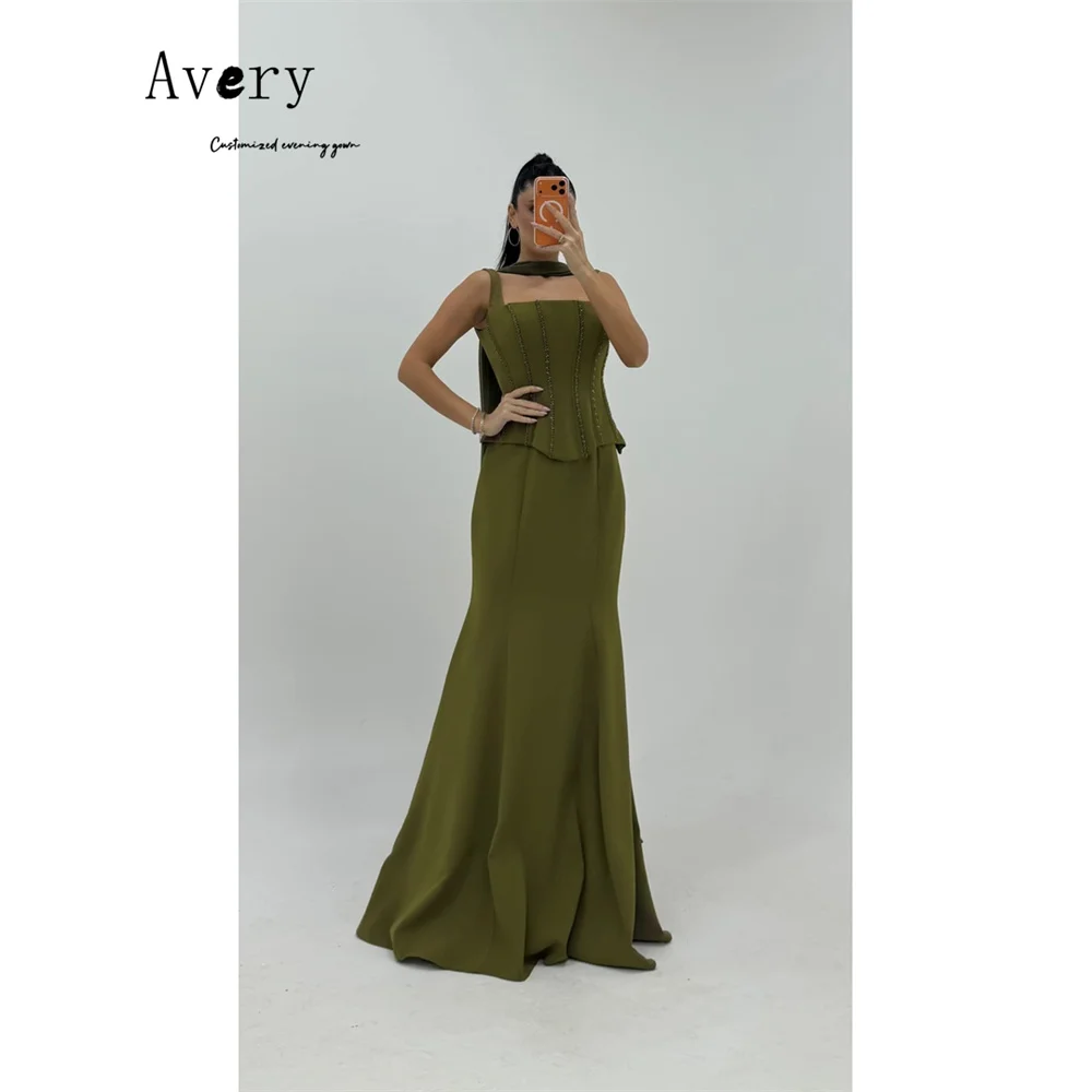 

Avery Customized Green Tube Top Fishtail Sleeveless Gala Dresses Elegant Evening Party Dresses Luxury 2026 Women's Prom Dress