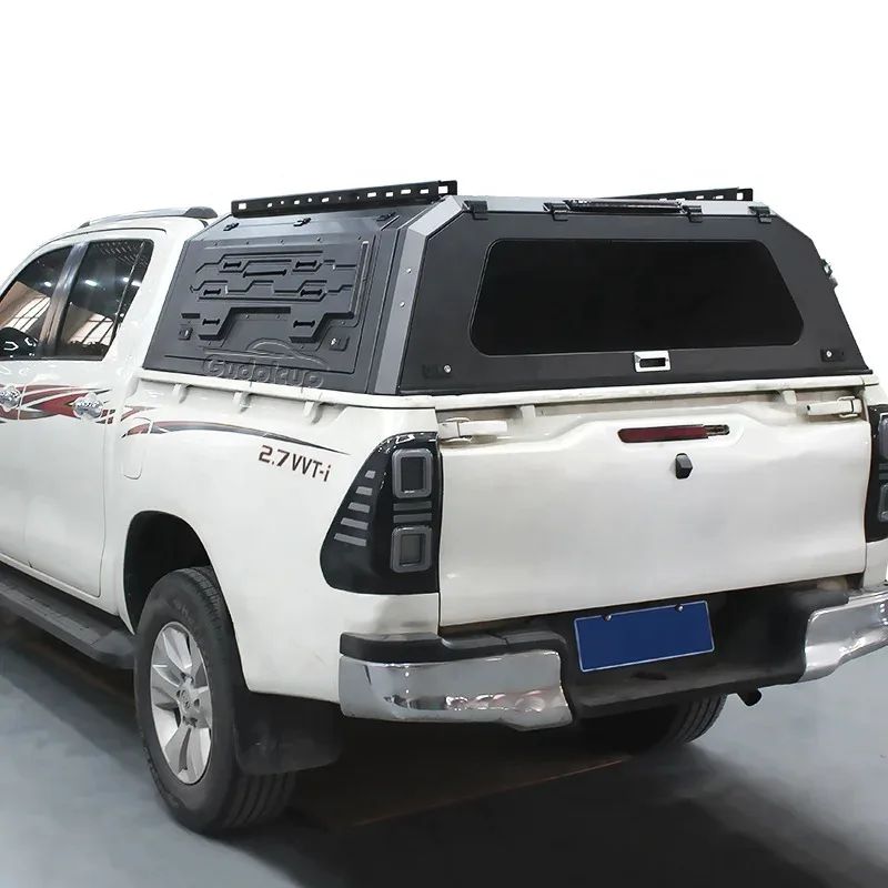

Benext стальной жесткий навес для пикапа, кровати Hilux Vigo, алюминиевый Ute Topper Camper Tundra Silver