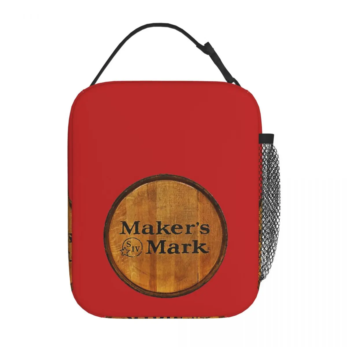 Maker's Mark Bourbon Barrel Insulated Lunch Bag for Women Kids Leakproof Food Boxes Thermal Lunch Box Tote