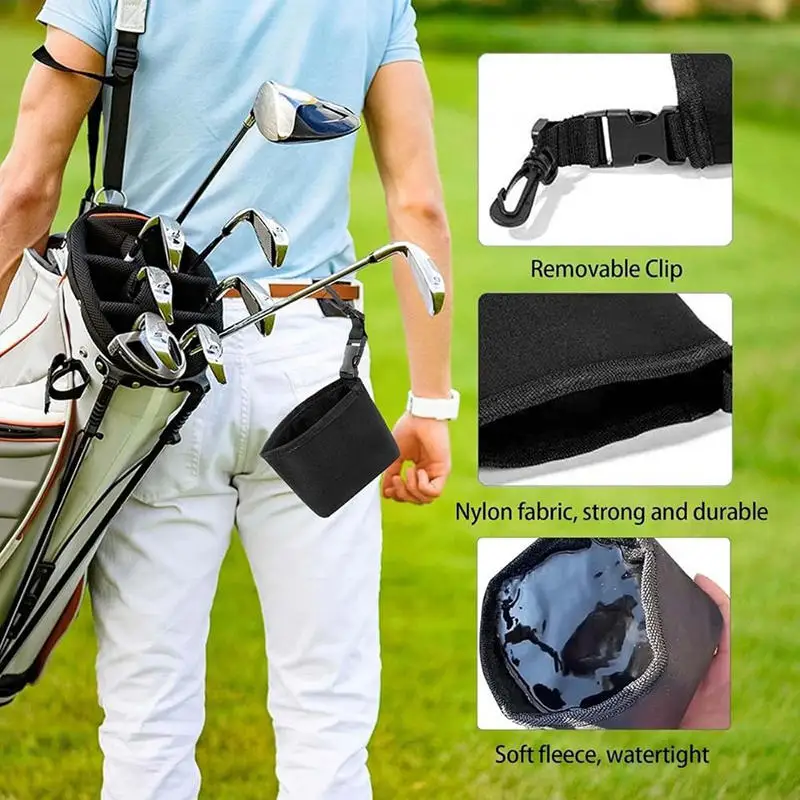 حقيبة تنظيف الجولف المقاومة للماء سهلة التنظيف، محمولة وقابلة للفصل، تعزز أداء النادي أثناء التنقل، ملحق ضروري للاعبي الغولف