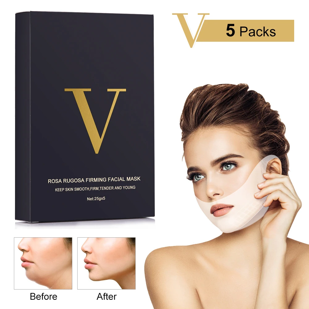 5-10pcs 4D Face Lift Mask V Shape Reduce Double Chin Up Tape Anti Wrinkle Skin Whiten Bandage Firming Slimming Mask Skin Care