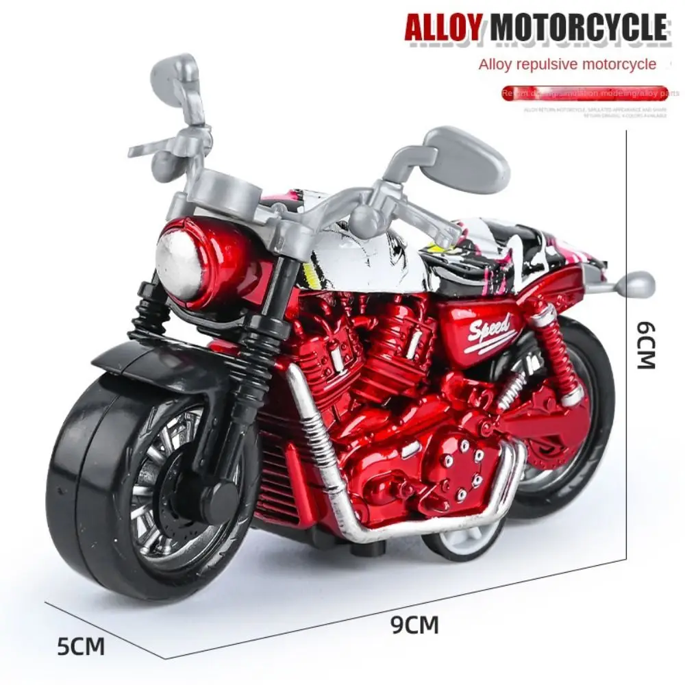 Pull Back Car Pullback Motorcycle Model Alloy Simulation Simulation Locomotive Model Mini Locomotive Simulation Motorbike Boys