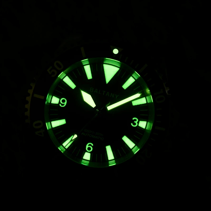 Retro zegarek nurkowy woda duch Tribute zegarek 42mm szafir 200M wodoodporne wojskowe automatyczne mechaniczne zegarki męskie