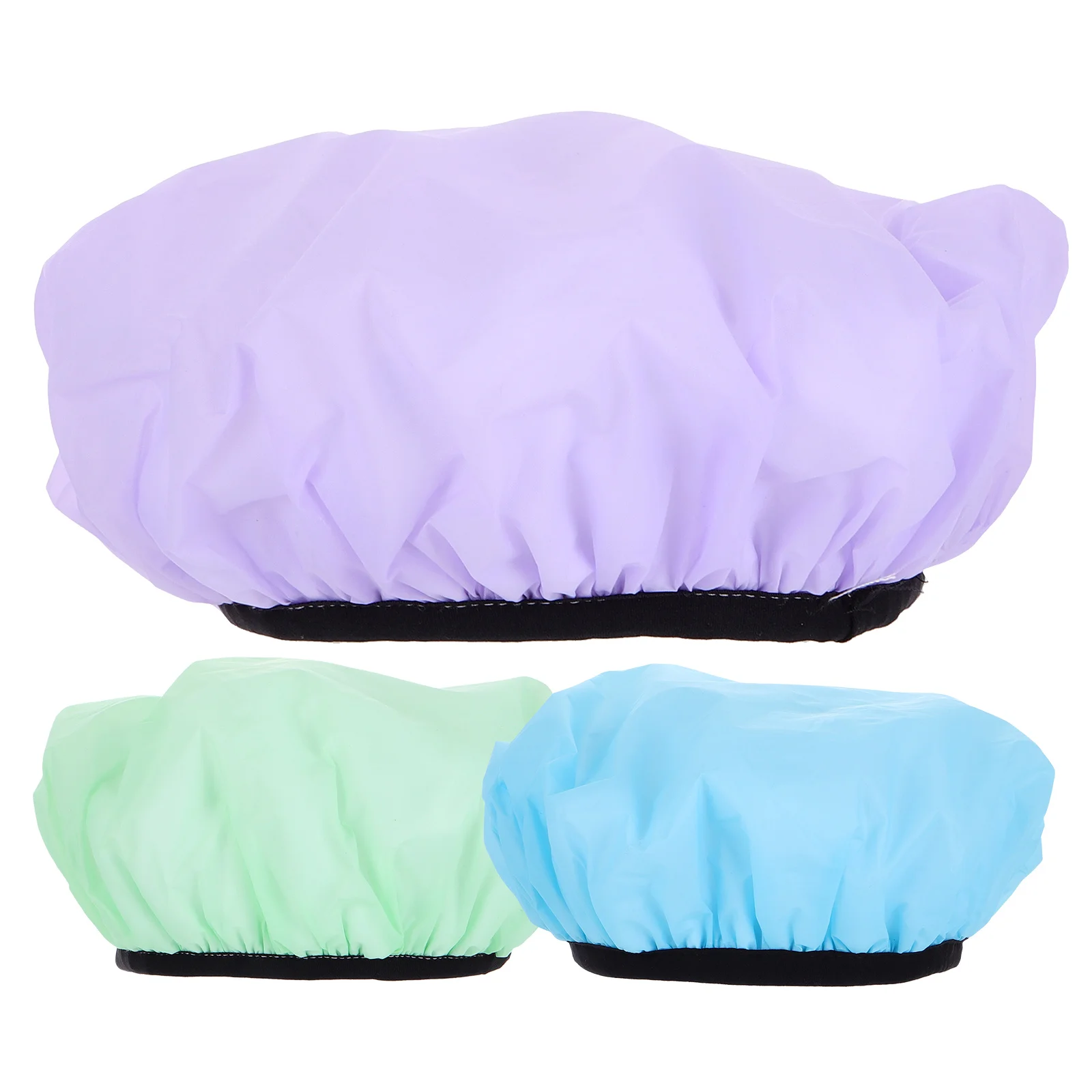 

3 Pcs Shower Cap Bonnet for Women Hair Large Sleeping Waterproof Bath Cover Toddler