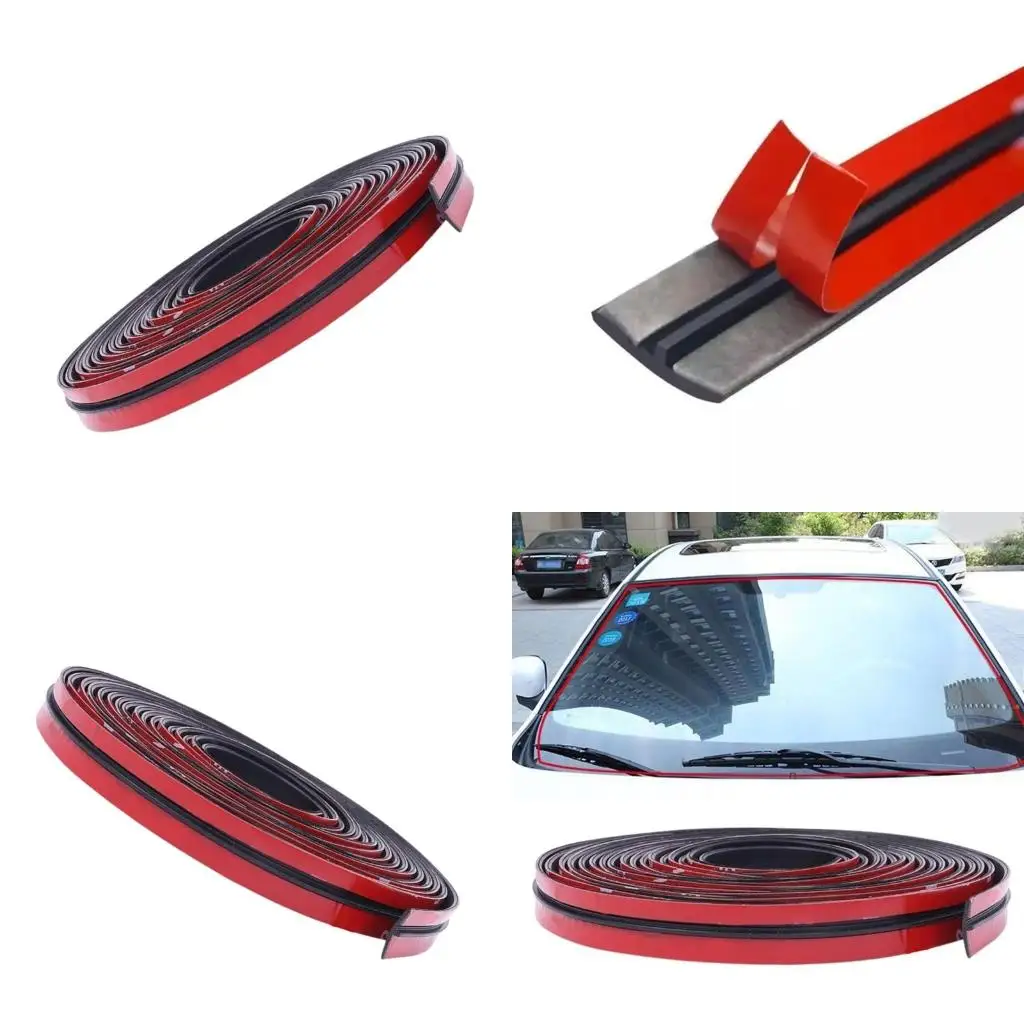 Universal T Auto Seal Strips Soundproof Dustproof Rubber Weather Resistant