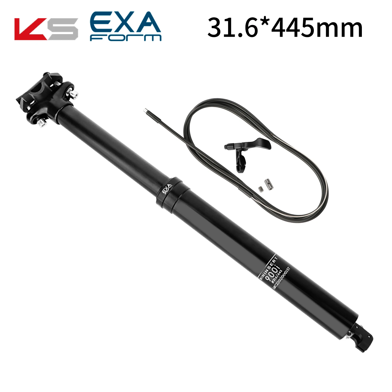 EXAFORM-Assento Dropper, cabo de encaminhamento interno, controlo remoto do fio, tubo do assento de elevação, espigão MTB, 30.9, 31.6x395mm, 900i