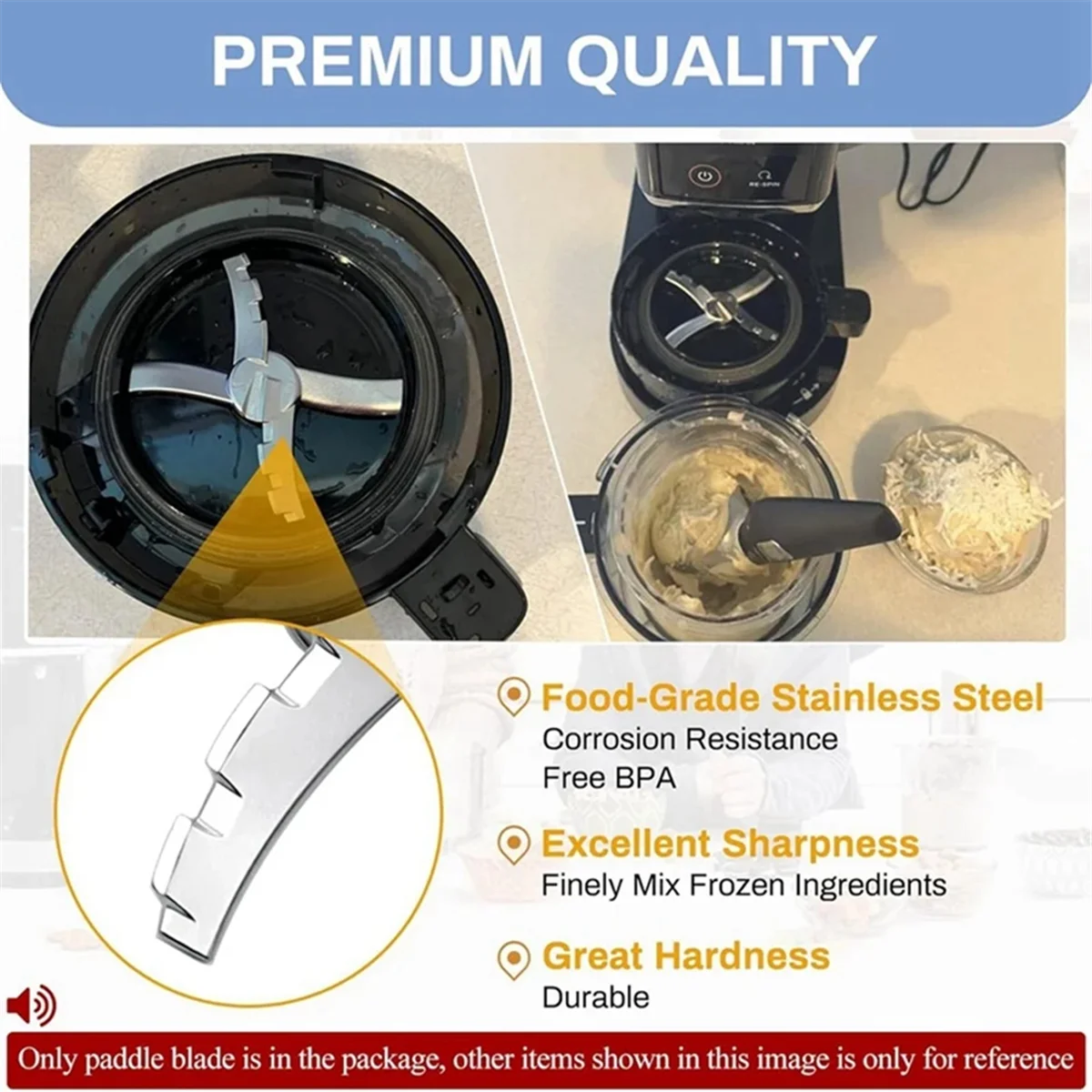 شفرة مجداف بديلة مكونة من 5 قطع شفرة مجداف بديلة لآيس كريم سلسلة كريمي NC300