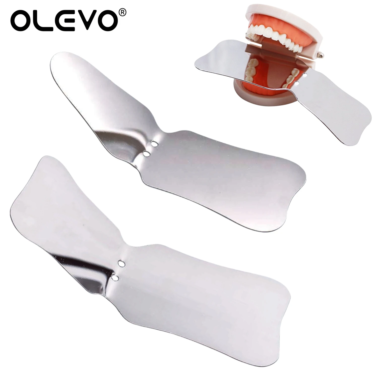 

1Pc Dental Photography Mirrors Stainless Steel Reflector Autoclavable Intra-Oral Orthodontic Single-Side Reflection Mouth Mirror