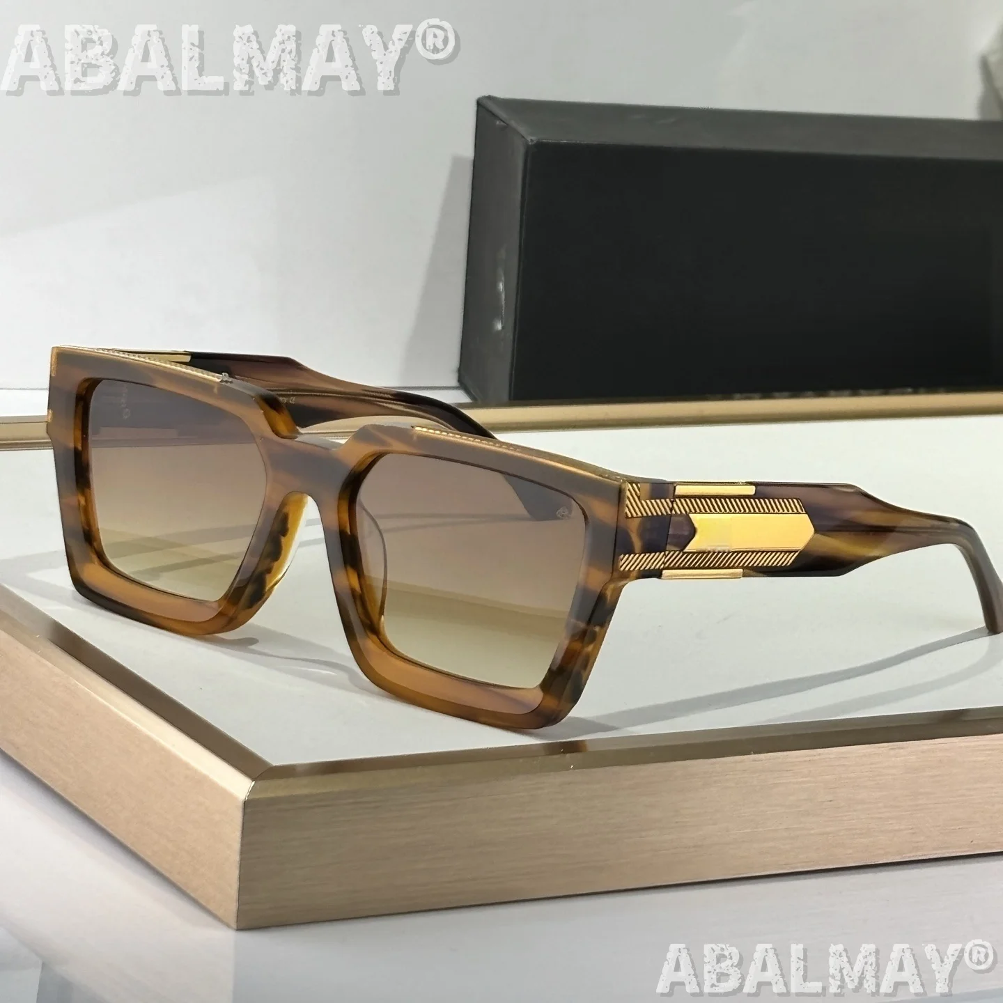 THE BOSS SIZE 57-20 نظارات شمسية عالية الجودة للرجال والنساء نمط UV400 ريترو موضة تصميم خاص نظارات شمسية مع صندوق