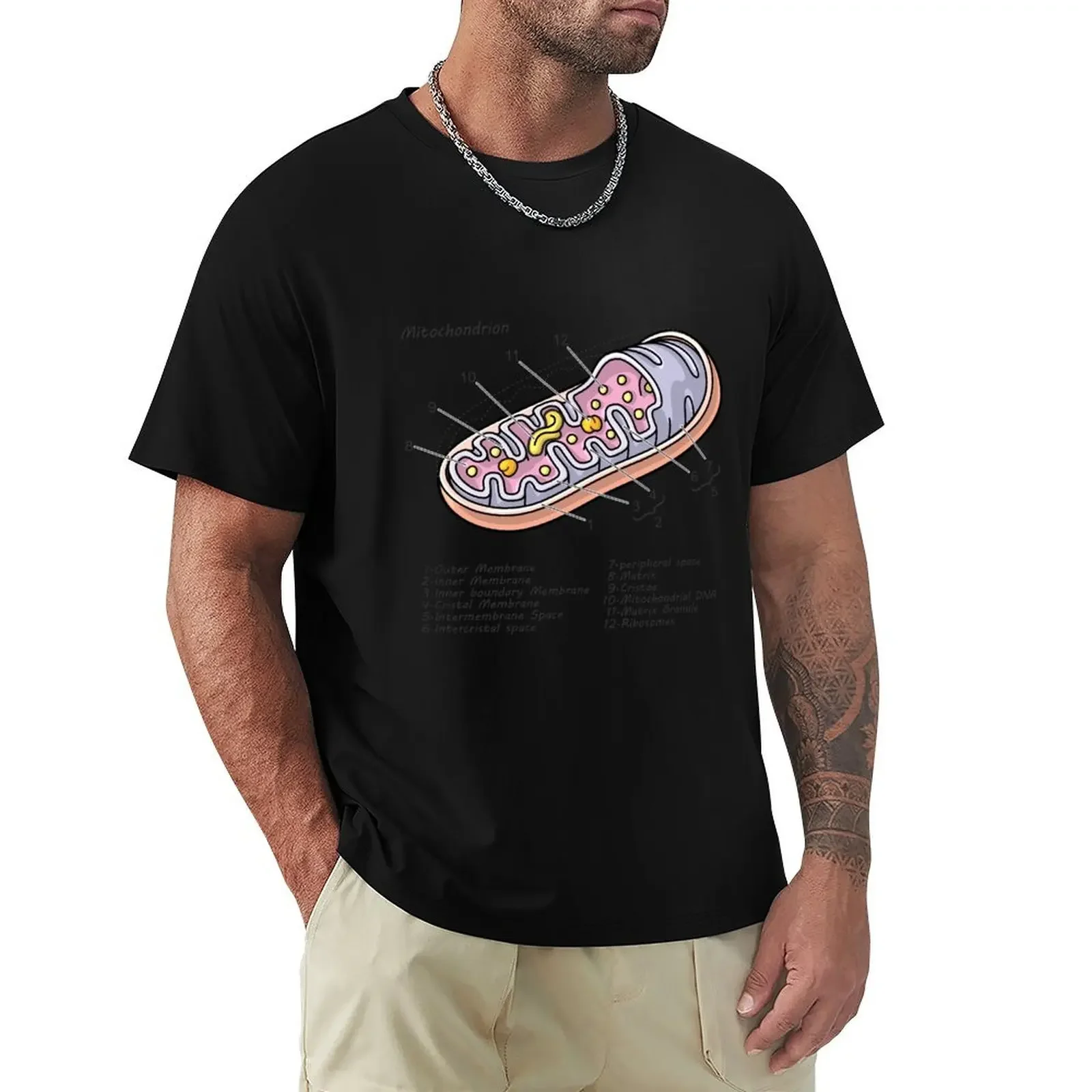 Mitochondrion Cell Biology Diagram T-Shirt graphic tee shirt plus size clothes plus sizes designer t shirt men